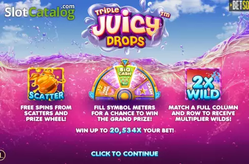 Οθόνη2. Triple Juicy Drops Κουλοχέρης