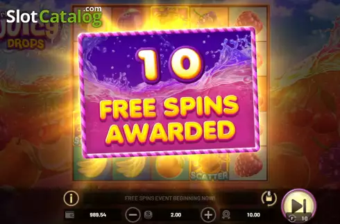 Οθόνη7. Triple Juicy Drops Κουλοχέρης
