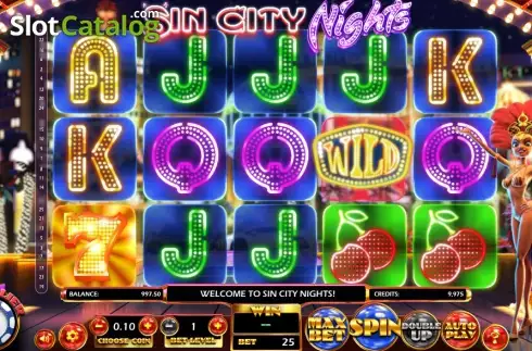 Ροδέλες. Sin City Nights Κουλοχέρης