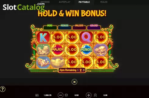 Οθόνη9. Super Golden Dragon Inferno Κουλοχέρης