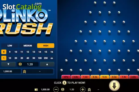 Οθόνη2. Plinko Rush Κουλοχέρης