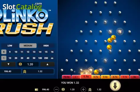 Οθόνη3. Plinko Rush Κουλοχέρης