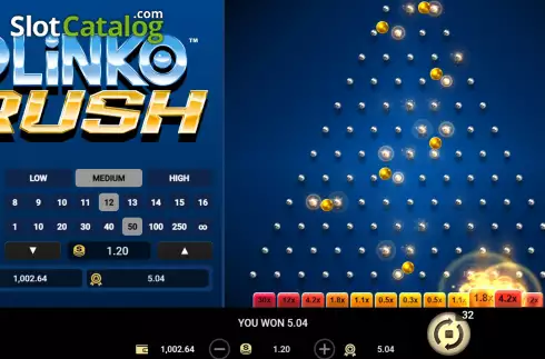 Οθόνη5. Plinko Rush Κουλοχέρης