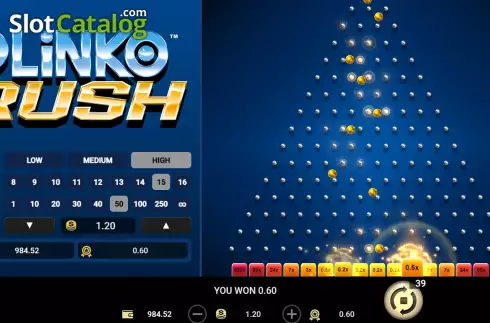 Οθόνη6. Plinko Rush Κουλοχέρης