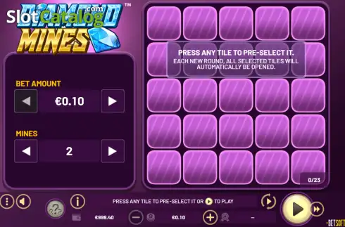 Οθόνη2. Diamond Mines (Betsoft) Κουλοχέρης