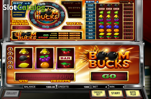 Οθόνη 1. Boom Bucks Κουλοχέρης