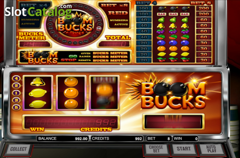 Οθόνη 3. Boom Bucks Κουλοχέρης