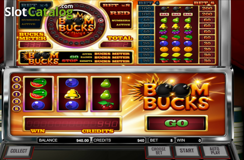 Οθόνη 5. Boom Bucks Κουλοχέρης