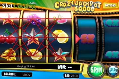 Οθόνη4. Crazy Jackpot 60000 Κουλοχέρης