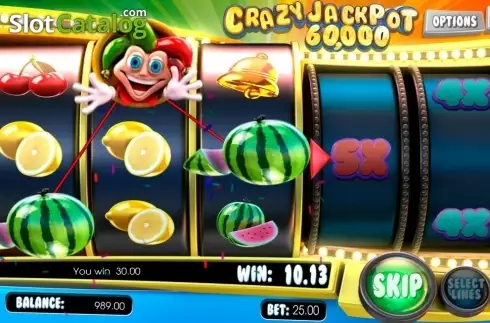 Οθόνη5. Crazy Jackpot 60000 Κουλοχέρης
