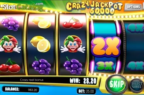 Οθόνη7. Crazy Jackpot 60000 Κουλοχέρης