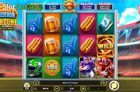 Οθόνη2. Gridiron Fortune Hold & Win Κουλοχέρης 