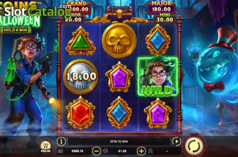 Οθόνη2. Coins of Halloween - Hold & Win Κουλοχέρης