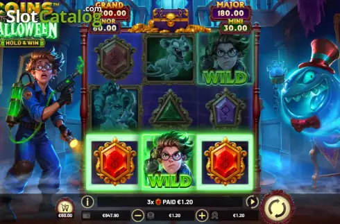 Οθόνη3. Coins of Halloween - Hold & Win Κουλοχέρης