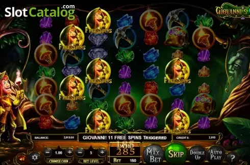Οθόνη 5. Giovanni's Gems Κουλοχέρης