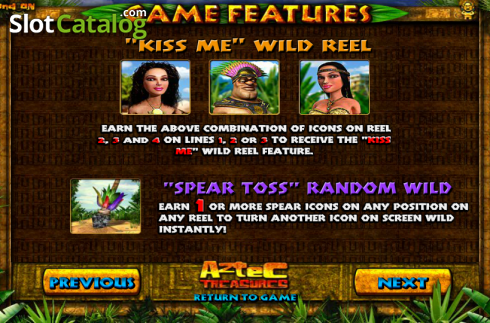 Πίνακας πληρωμών 3. Aztec Treasures (Betsoft) Κουλοχέρης