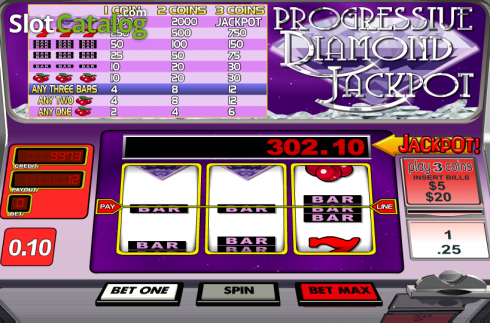 Ροδέλες 4. Diamond Jackpot Κουλοχέρης 