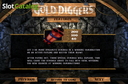 Πίνακας πληρωμών 2. Gold Diggers Κουλοχέρης