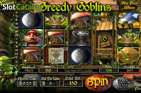 Αγριος. Greedy Goblins Κουλοχέρης