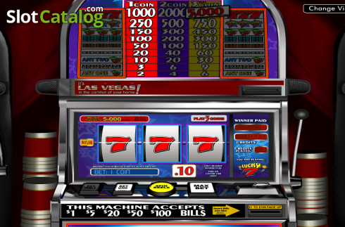 Ροδέλες. Lucky 7 (Betsoft) Κουλοχέρης