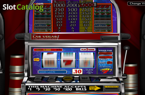 Ροδέλες. Lucky 7 (Betsoft) Κουλοχέρης