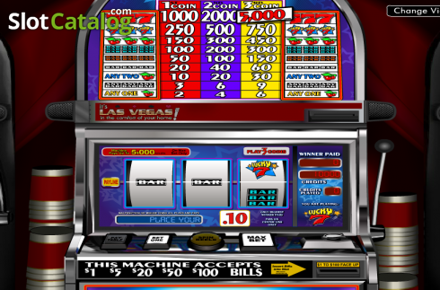 Ροδέλες. Lucky 7 (Betsoft) Κουλοχέρης