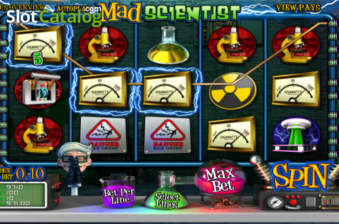 Ροδέλες. Mad Scientist (Betsoft) Κουλοχέρης