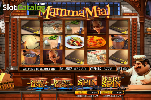 Ροδέλες. Mamma Mia (Betsoft) Κουλοχέρης