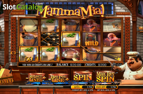 Ροδέλες. Mamma Mia (Betsoft) Κουλοχέρης
