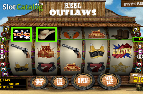 Αγριος. Reel Outlaws Κουλοχέρης