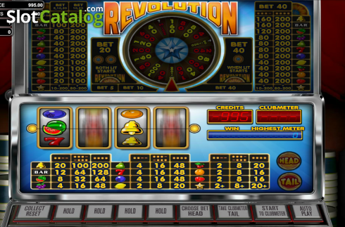 Ροδέλες Κρατήστε. Revolution (Betsoft) Κουλοχέρης 