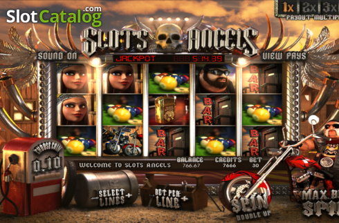 Ροδέλες. Slots Angels Κουλοχέρης