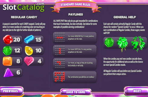 Πίνακας πληρωμών 1. SugarPop (Betsoft) Κουλοχέρης