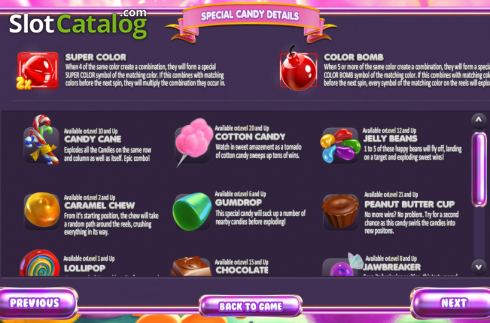 Πίνακας πληρωμών 2. SugarPop (Betsoft) Κουλοχέρης