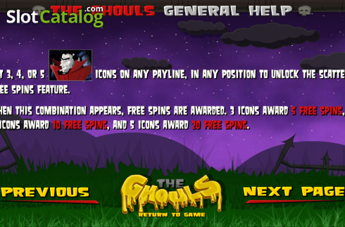 Πίνακας πληρωμών 3. The Ghouls (Betsoft) Κουλοχέρης