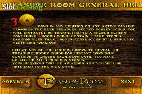 Πίνακας πληρωμών 3. Treasure Room Κουλοχέρης