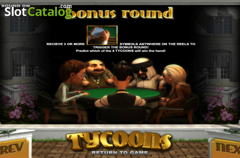 Πίνακας πληρωμών 3. Tycoons Κουλοχέρης