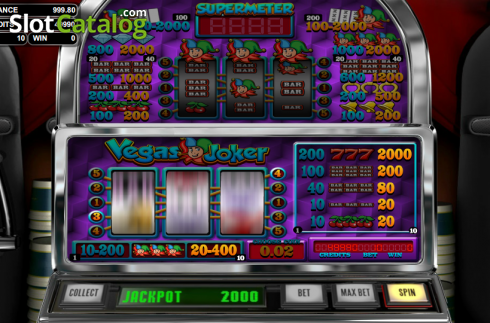 Ροδέλες. Vegas Joker (Betsoft) Κουλοχέρης 