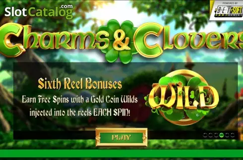 Εισαγωγή οθόνης 4. Charms and Clovers Κουλοχέρης 