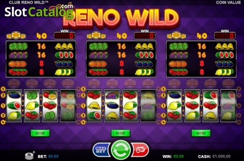 Οθόνη3. Club Reno Wild Κουλοχέρης 
