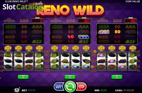 Οθόνη4. Club Reno Wild Κουλοχέρης 