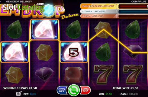 Οθόνη4. Gem Drop Deluxe Κουλοχέρης