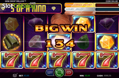 Οθόνη5. Gem Drop Deluxe Κουλοχέρης