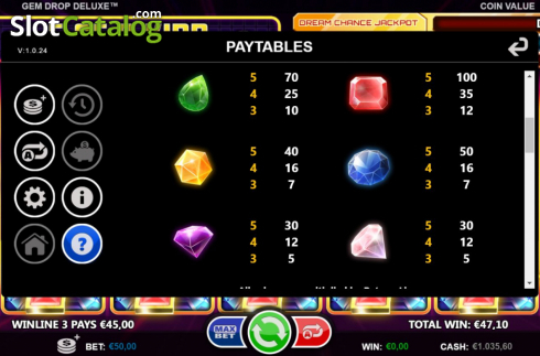 Οθόνη8. Gem Drop Deluxe Κουλοχέρης