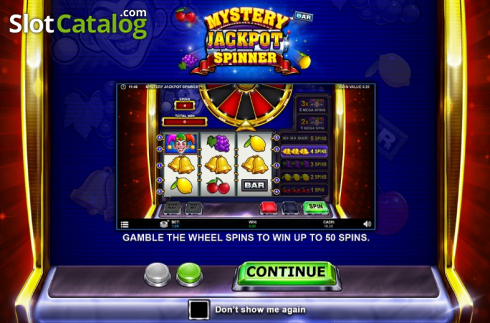 Οθόνη2. Mystery Jackpot Spinner Κουλοχέρης
