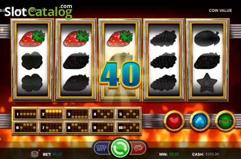 Οθόνη7. Mega Hot 10 (Games Inc) Κουλοχέρης 