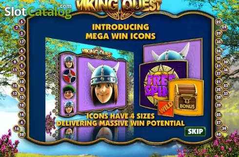 Τα χαρακτηριστικά του παιχνιδιού. Viking Quest Κουλοχέρης 