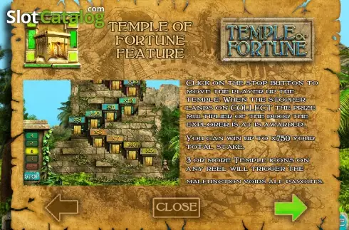 Πίνακας πληρωμών 3. Temple Of Fortune Κουλοχέρης