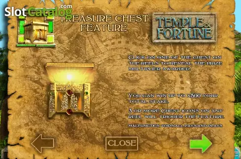 Πίνακας πληρωμών 4. Temple Of Fortune Κουλοχέρης
