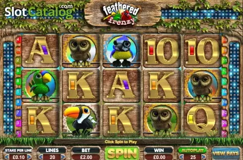 Ροδέλες. Feathered Frenzy Slot Κουλοχέρης
